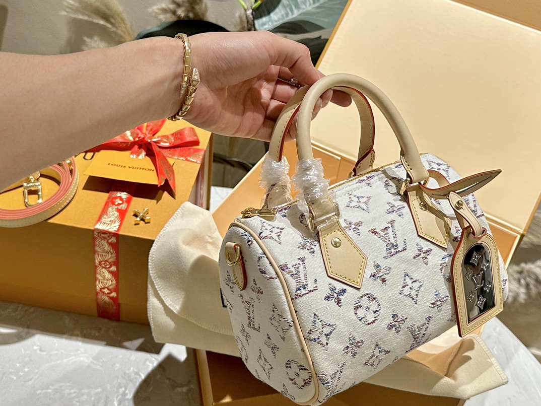 Louis Vuitton LV Speedy Bags Handbags Cowhide Fabric