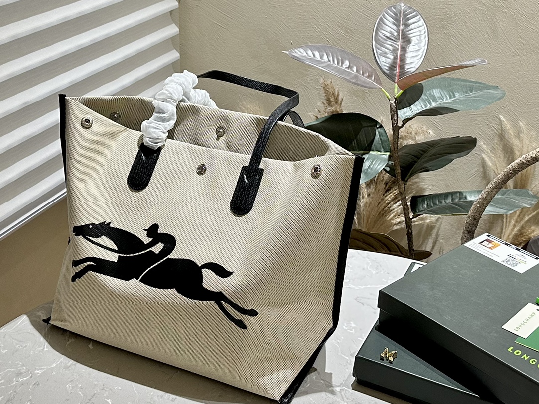 Longchamp Tote Bags Canvas