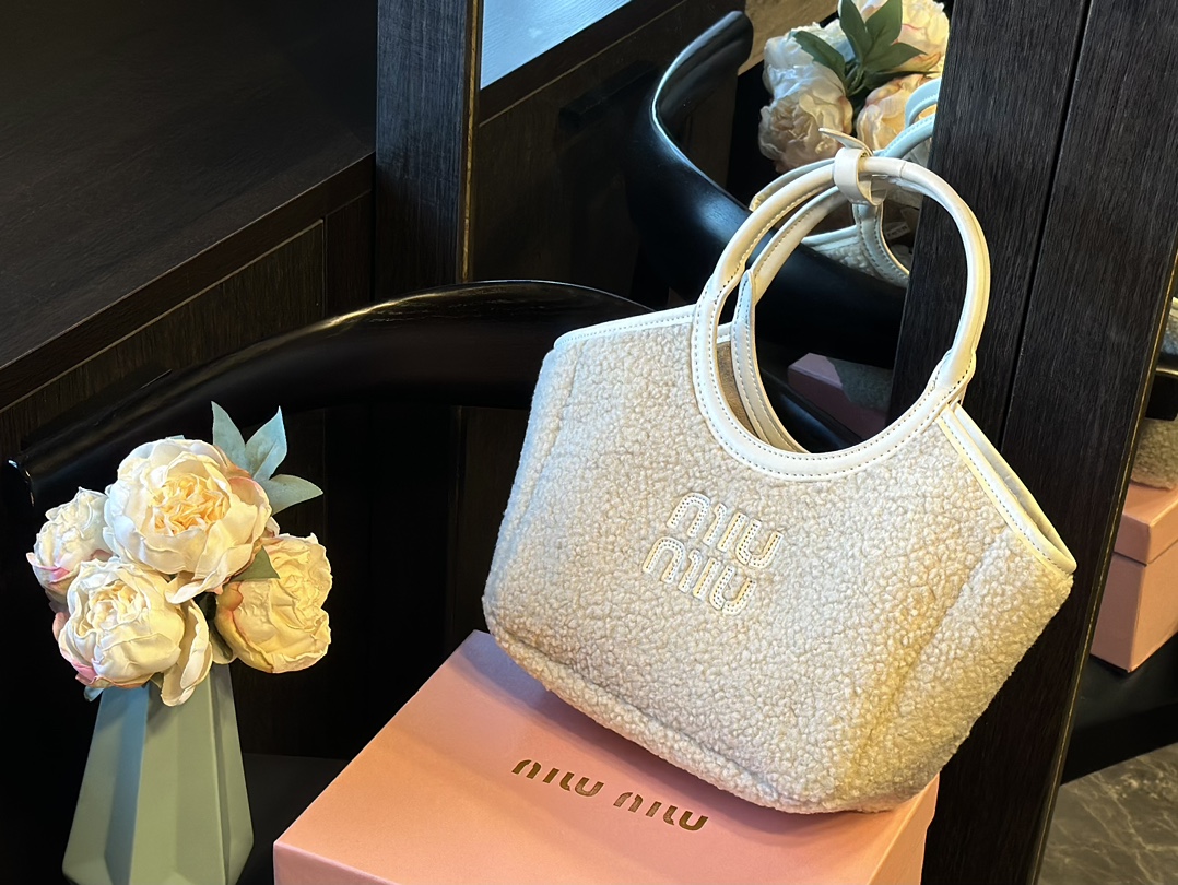 We Offer
 MiuMiu Tote Bags Lambswool Fall/Winter Collection