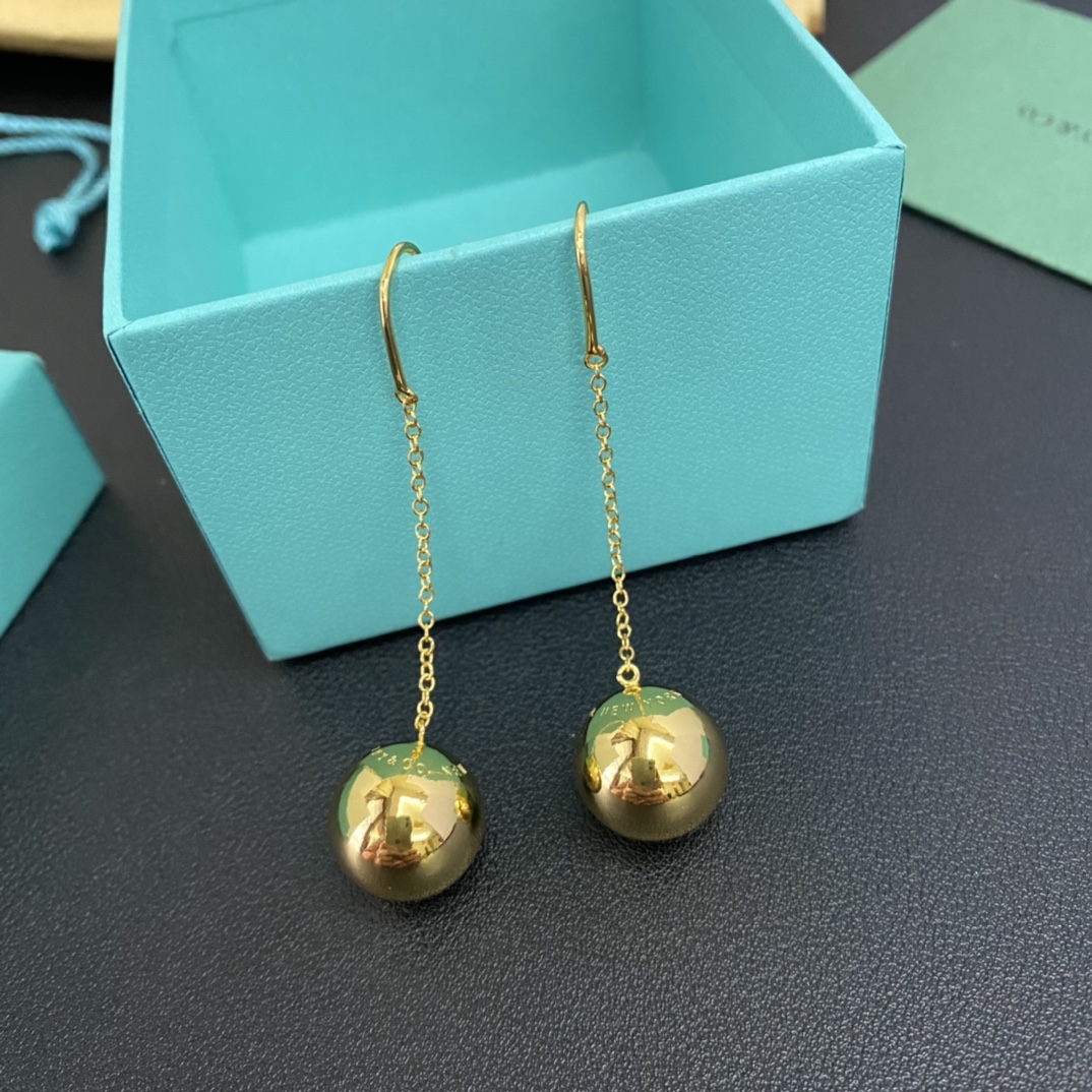Tiffany Earrings Hand-Polished Eternal Circle Emotional Connection Space Nano Technology Strength Elegance - Top Quality