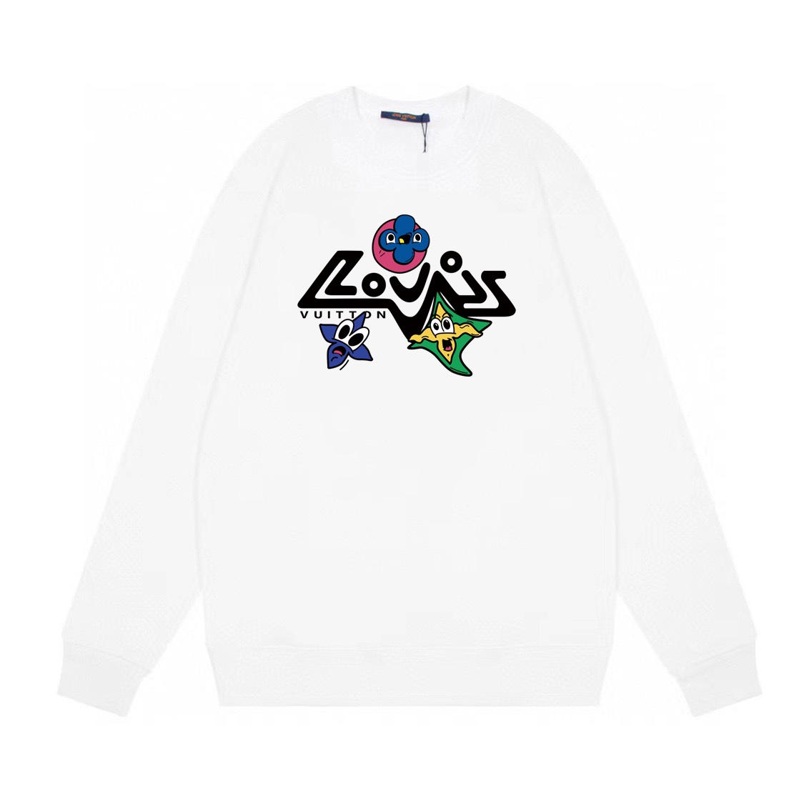 Louis Vuitton Clothing Sweatshirts Black White