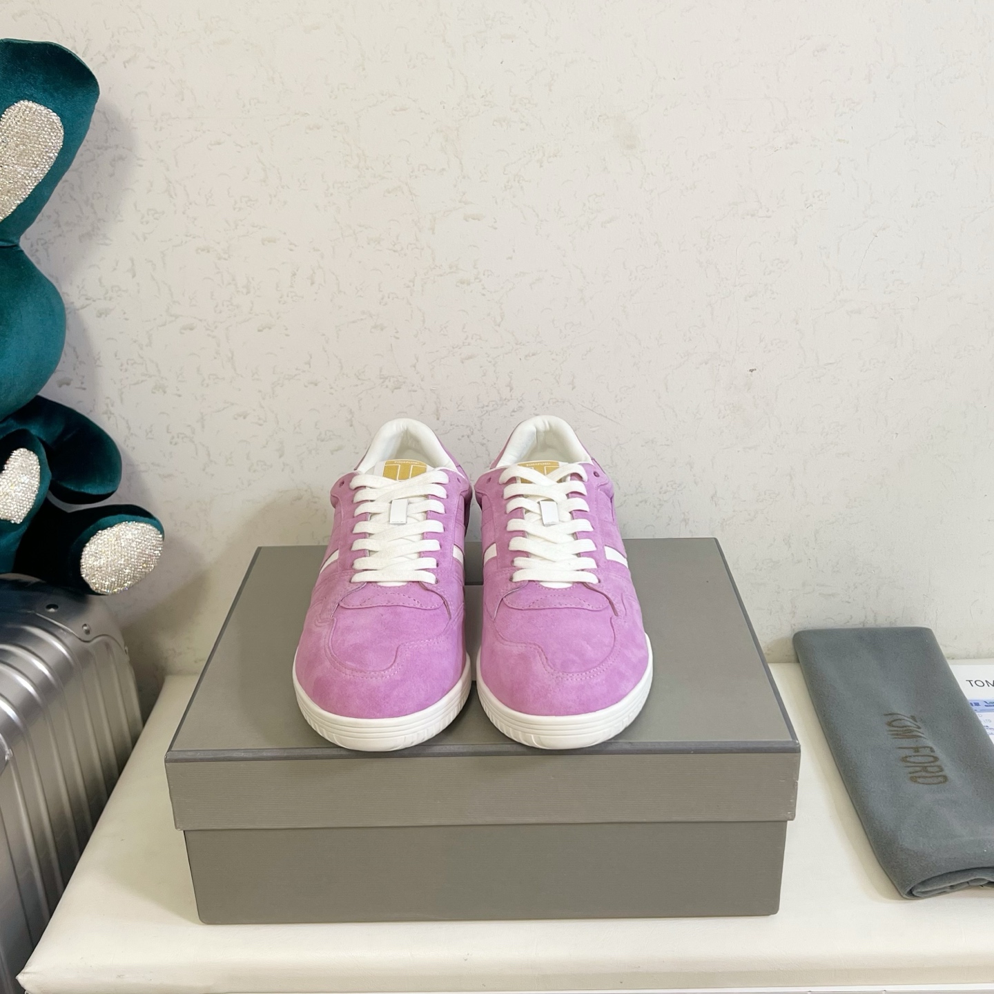 Tom Ford Purple Low-Top Sneakers