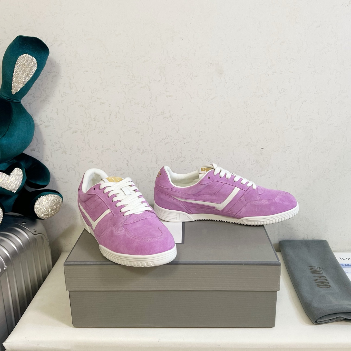 Tom Ford Purple Low-Top Sneakers