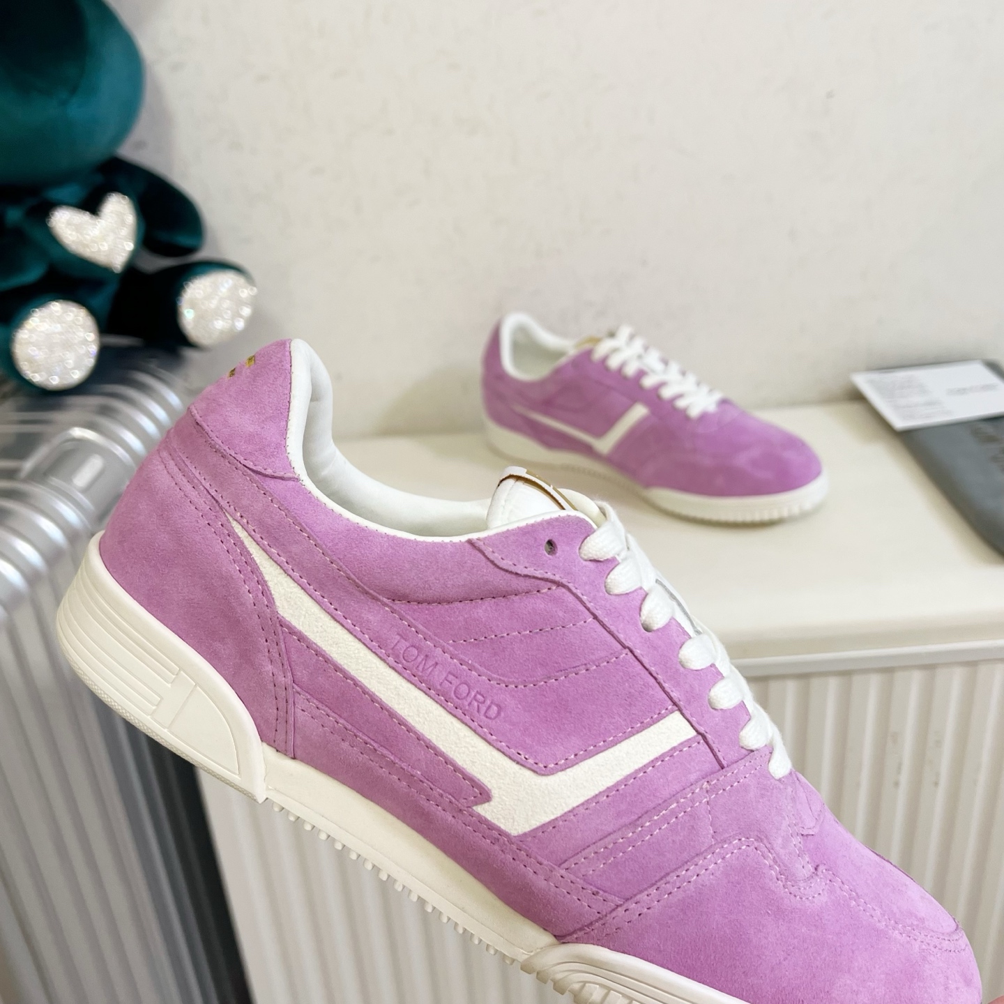 Tom Ford Purple Low-Top Sneakers