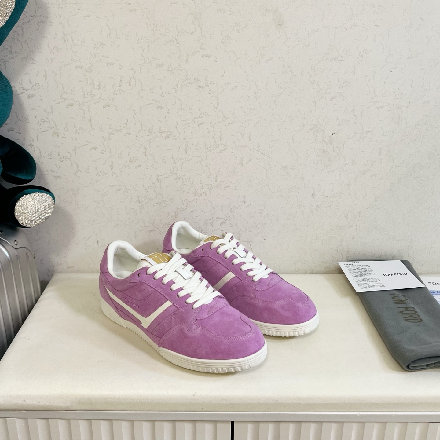 Tom Ford Purple Low-Top Sneakers