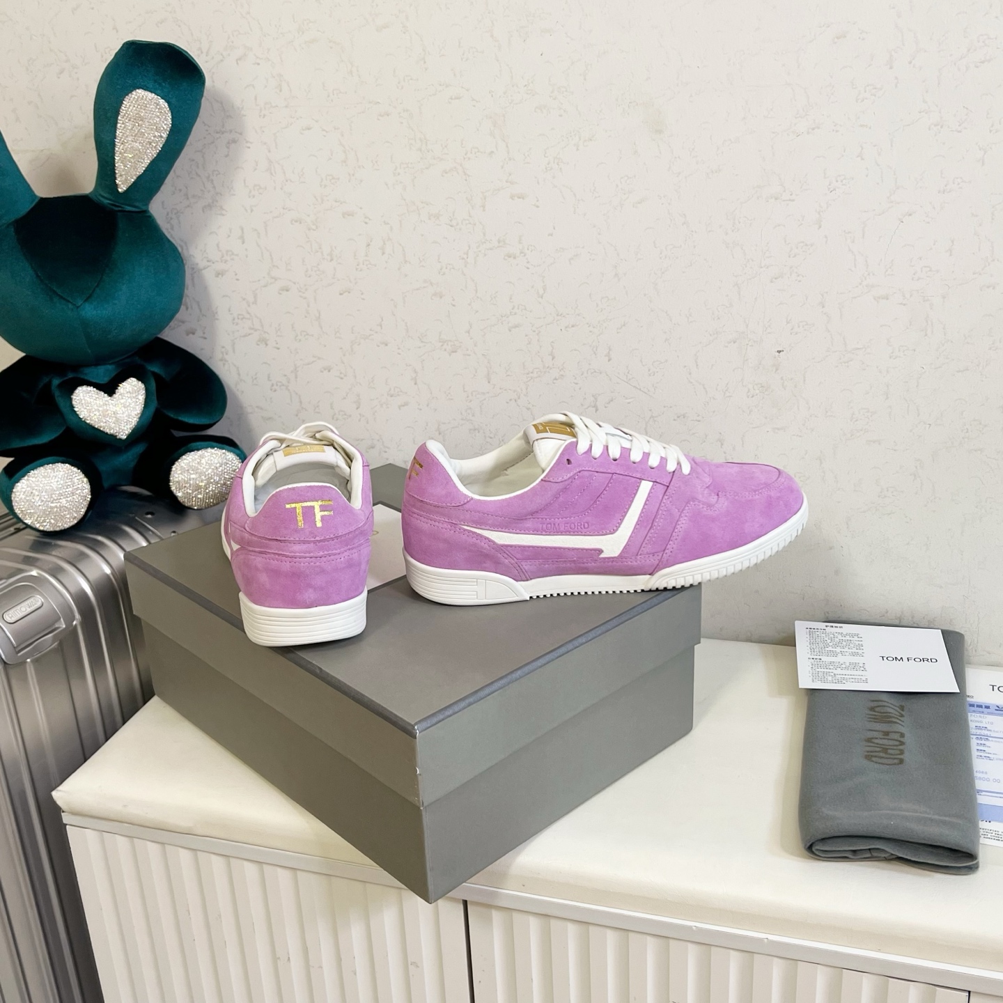 Tom Ford Purple Low-Top Sneakers