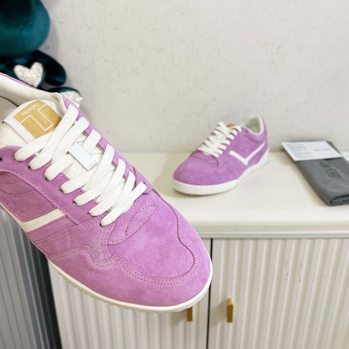 Tom Ford Purple Low-Top Sneakers