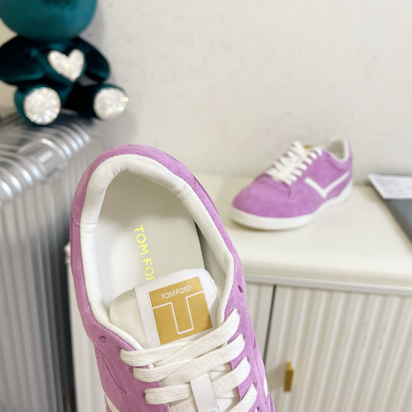 Tom Ford Purple Low-Top Sneakers
