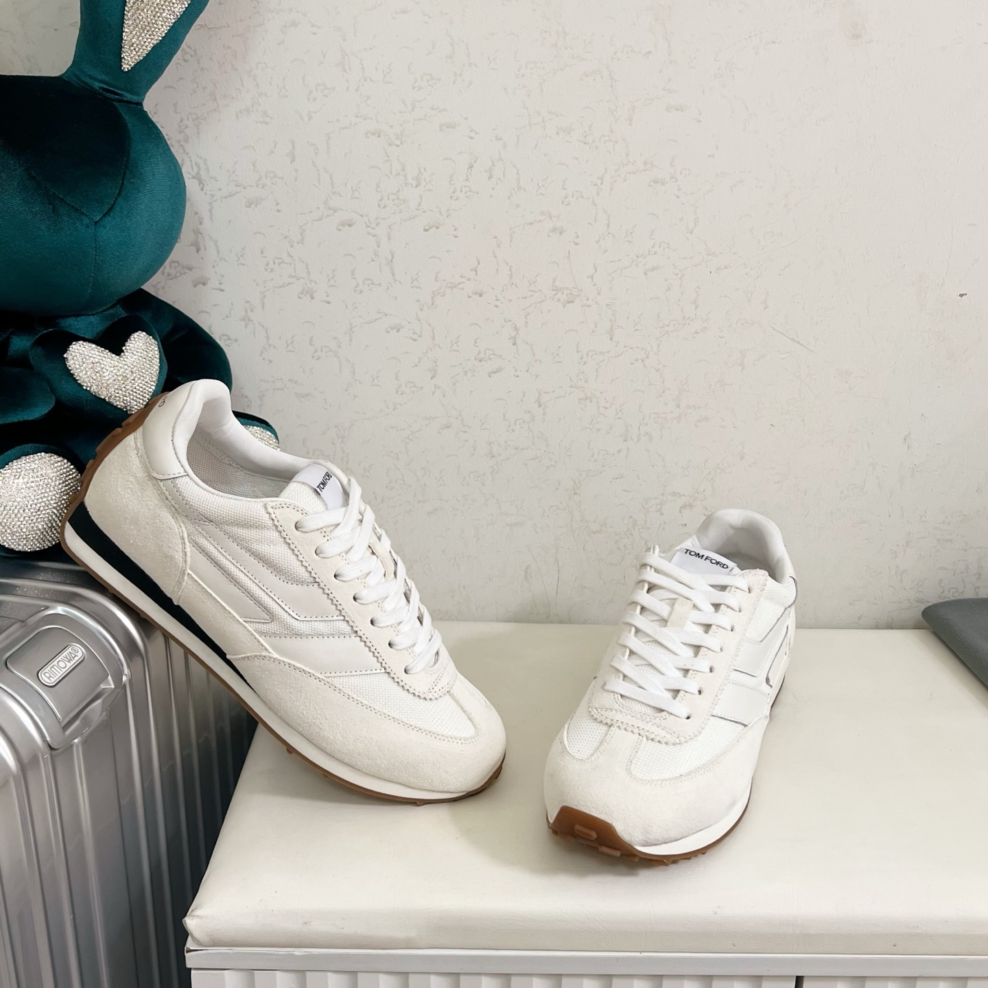Tom Ford White Paneled Sneakers