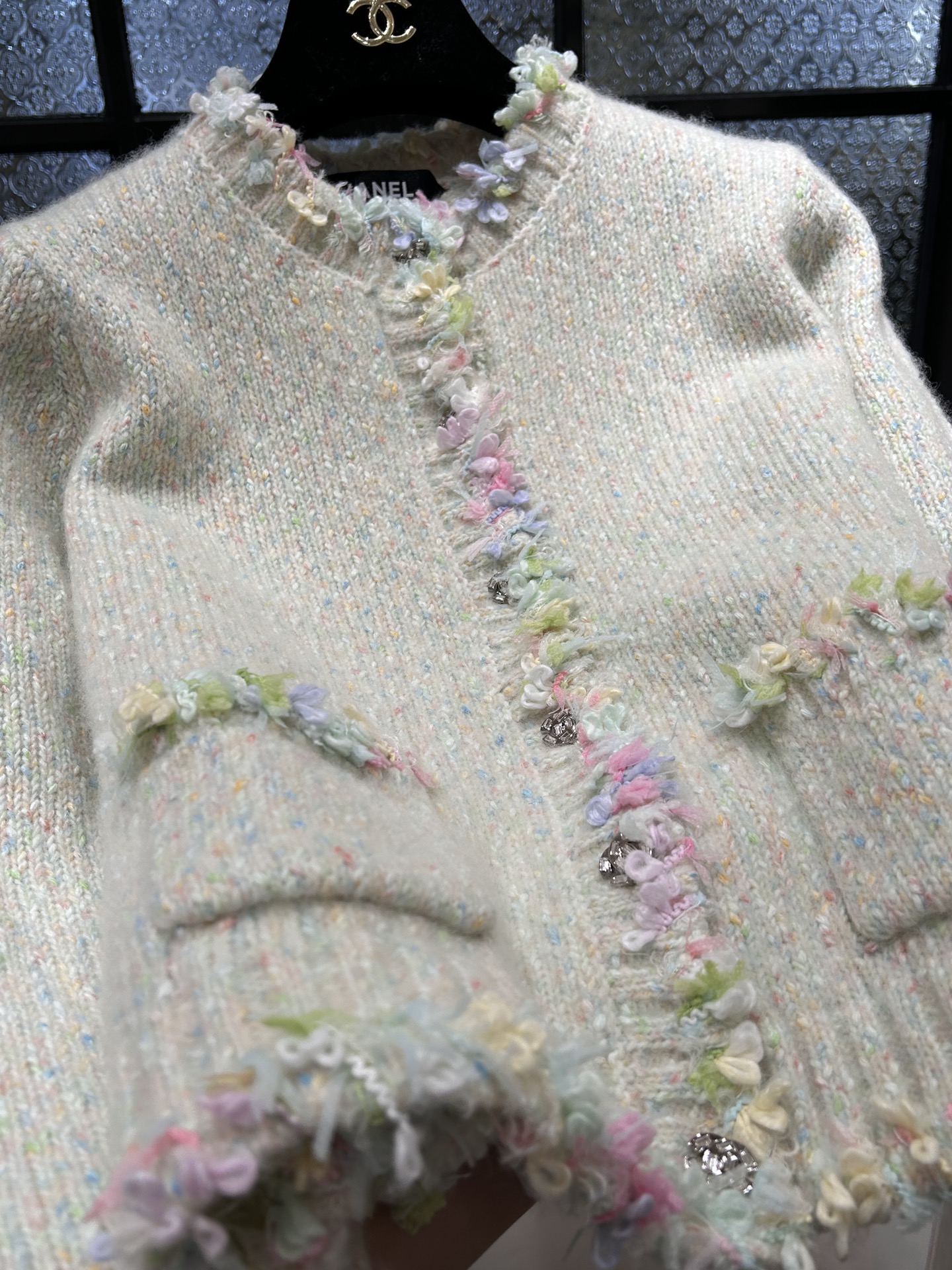 Chanel Multicolor Knit Cardigan, Women's Apparel, Size 36-40 4 i1757655959 1118 0