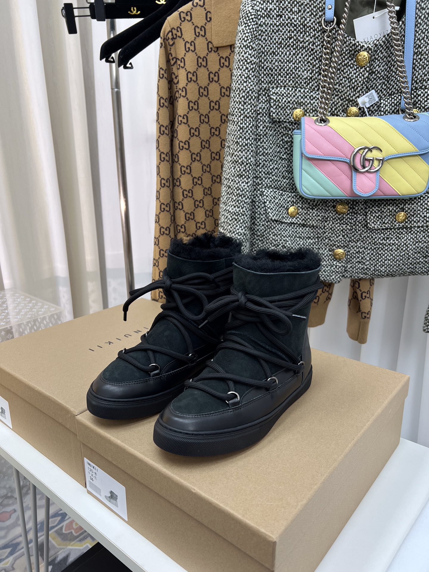 “INUIKII 2023 High-End Snow Boots: Genuine Leather, Real Wool, Durable Rubber Sole” - 图片 5