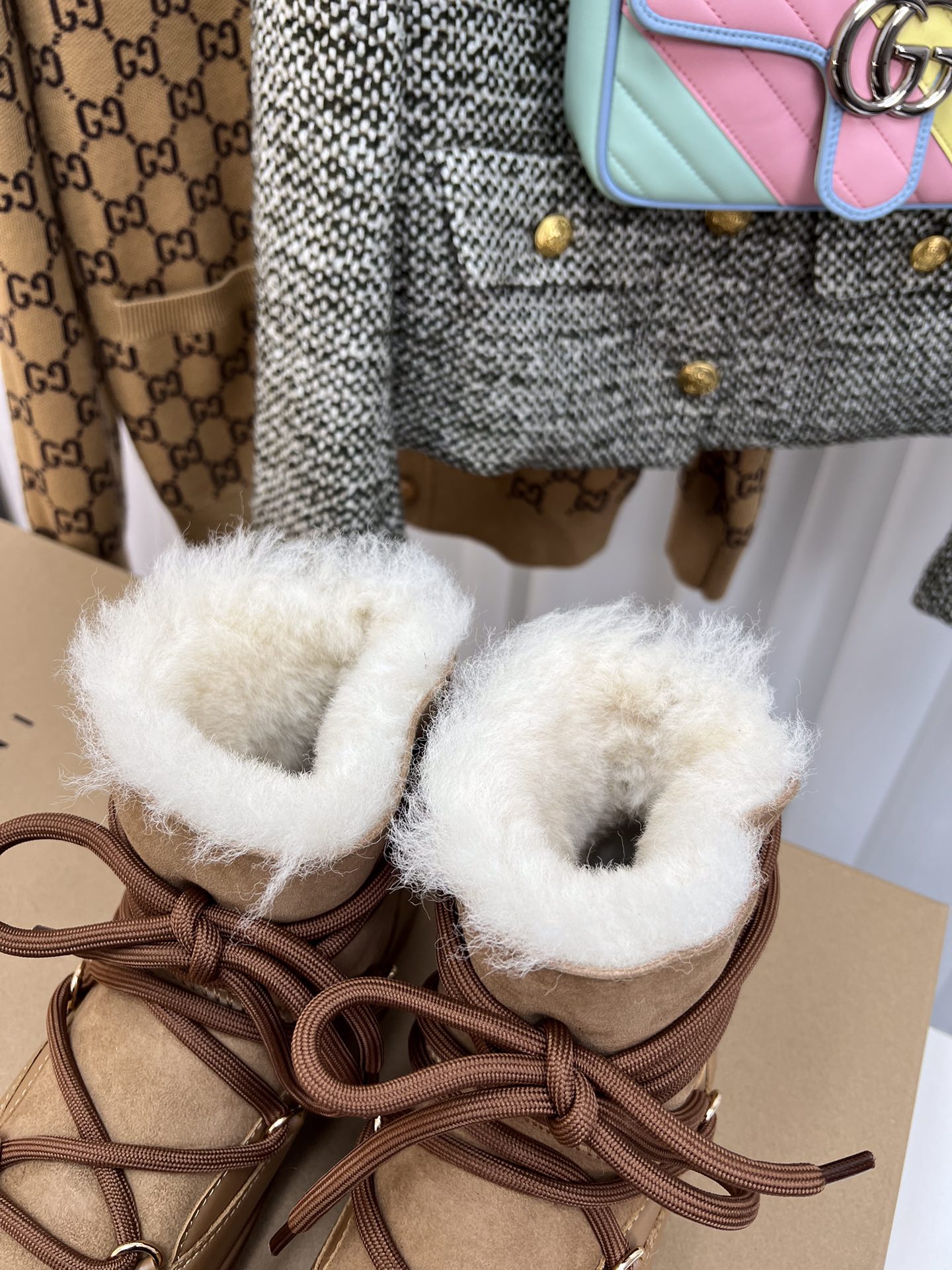 “INUIKLL2023s High-End Snow Boots: Genuine Leather, Wool Lining, Durable Rubber Sole” - 图片 5