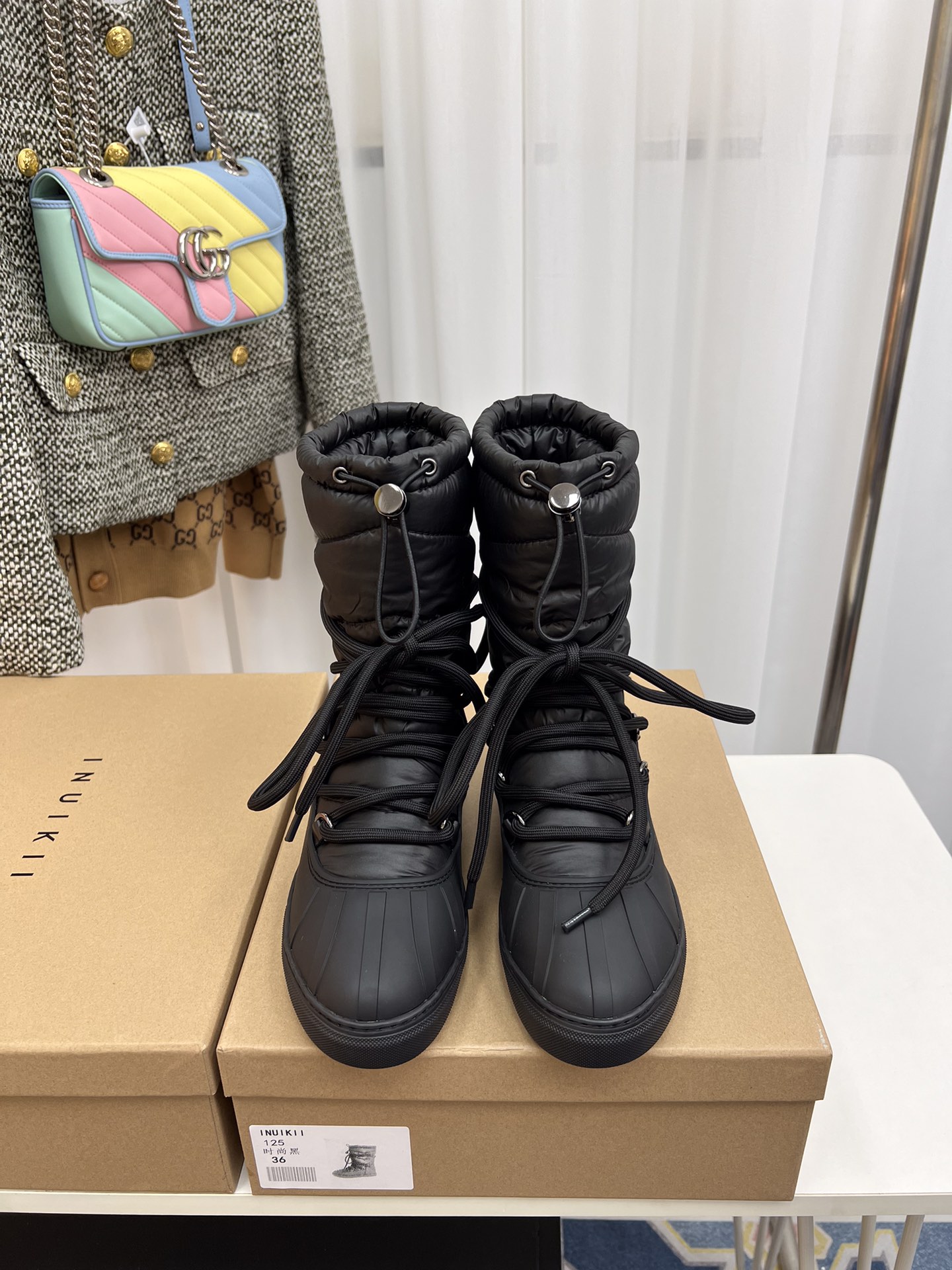 INUIKLL2023s High-End P850 Snow Boots with Waterproof Feathers and Wool Lining