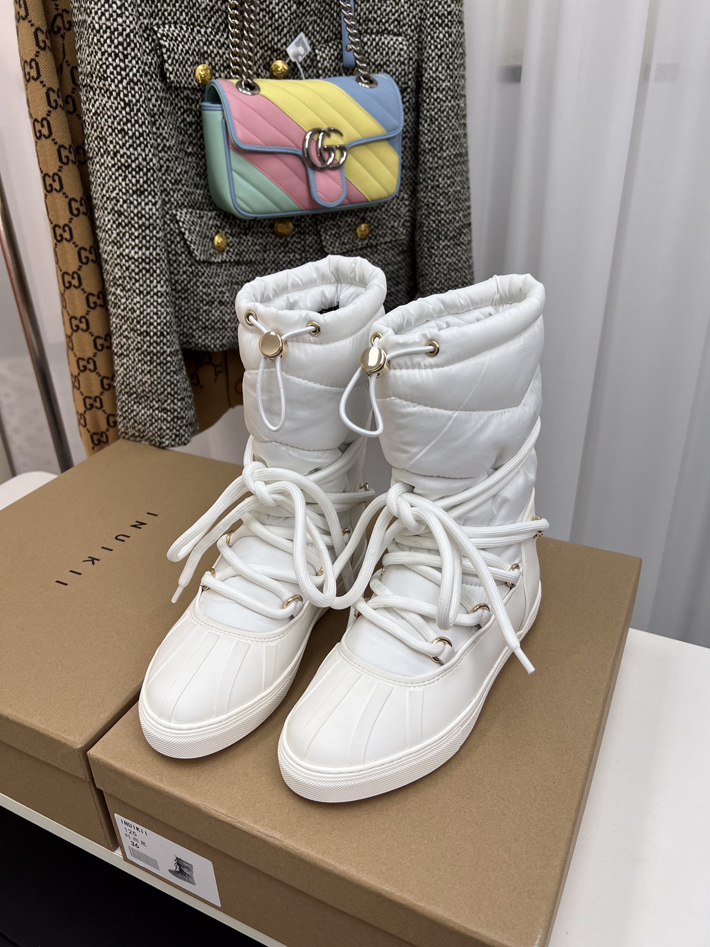 INUIKLL2023s High-End P850 Snow Boots with Waterproof Feathers and Wool Lining. - 图片 3
