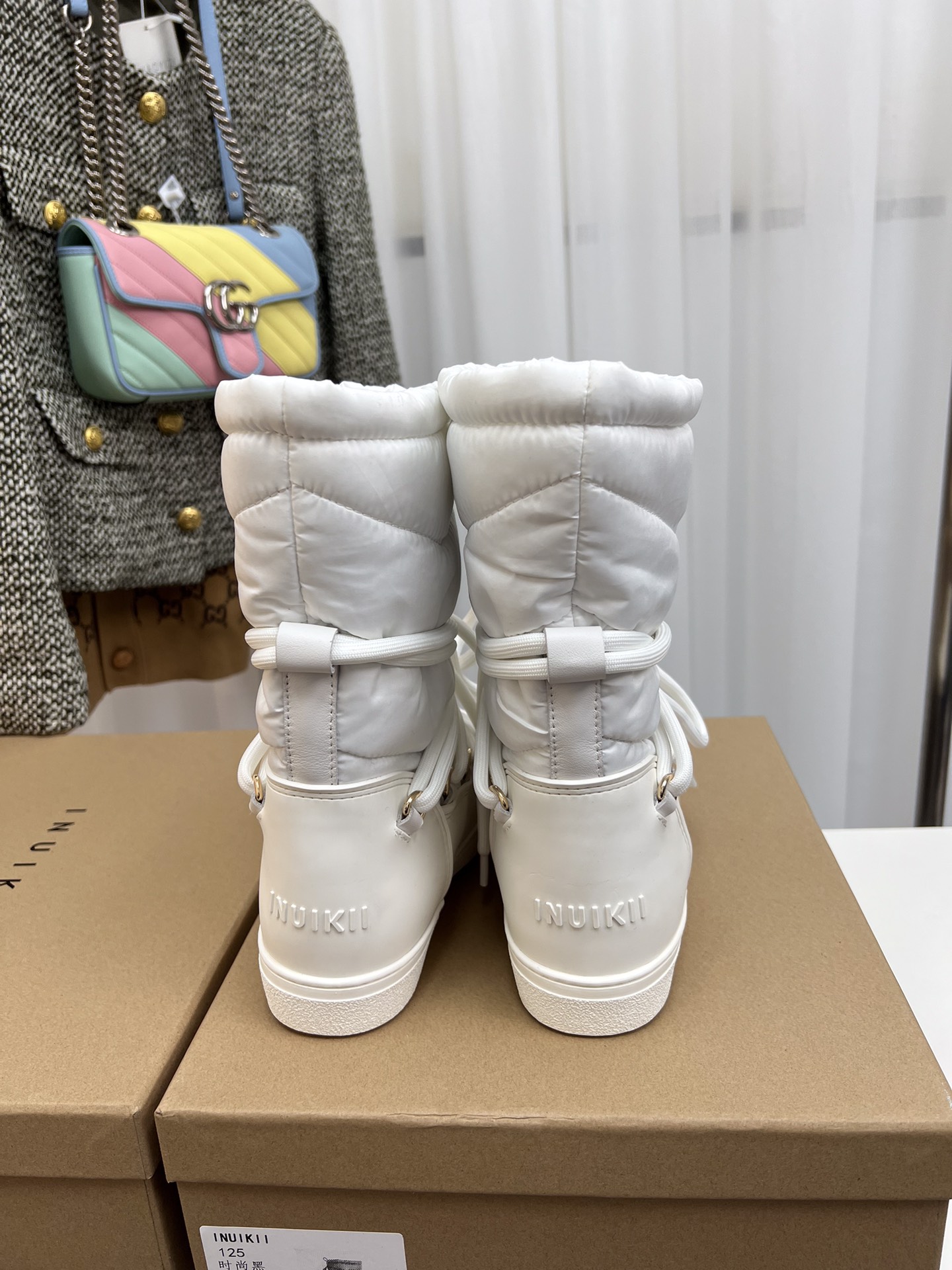 INUIKLL2023s High-End P850 Snow Boots with Waterproof Feathers and Wool Lining. - 图片 7