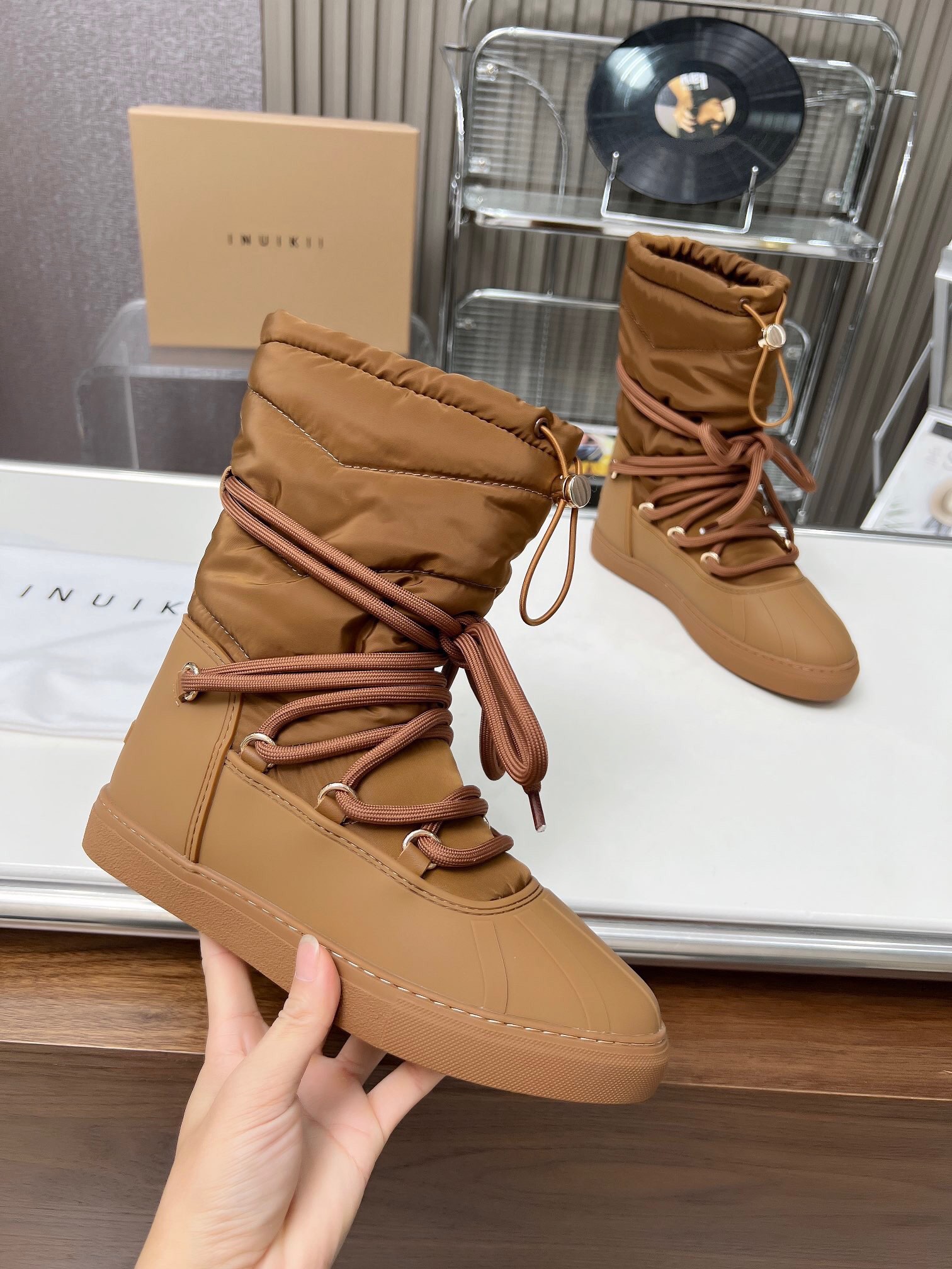 High-End Waterproof Snow Boots with Real Wool and Rubber Sole – INUIKLL2023s P850 Summary - 图片 3