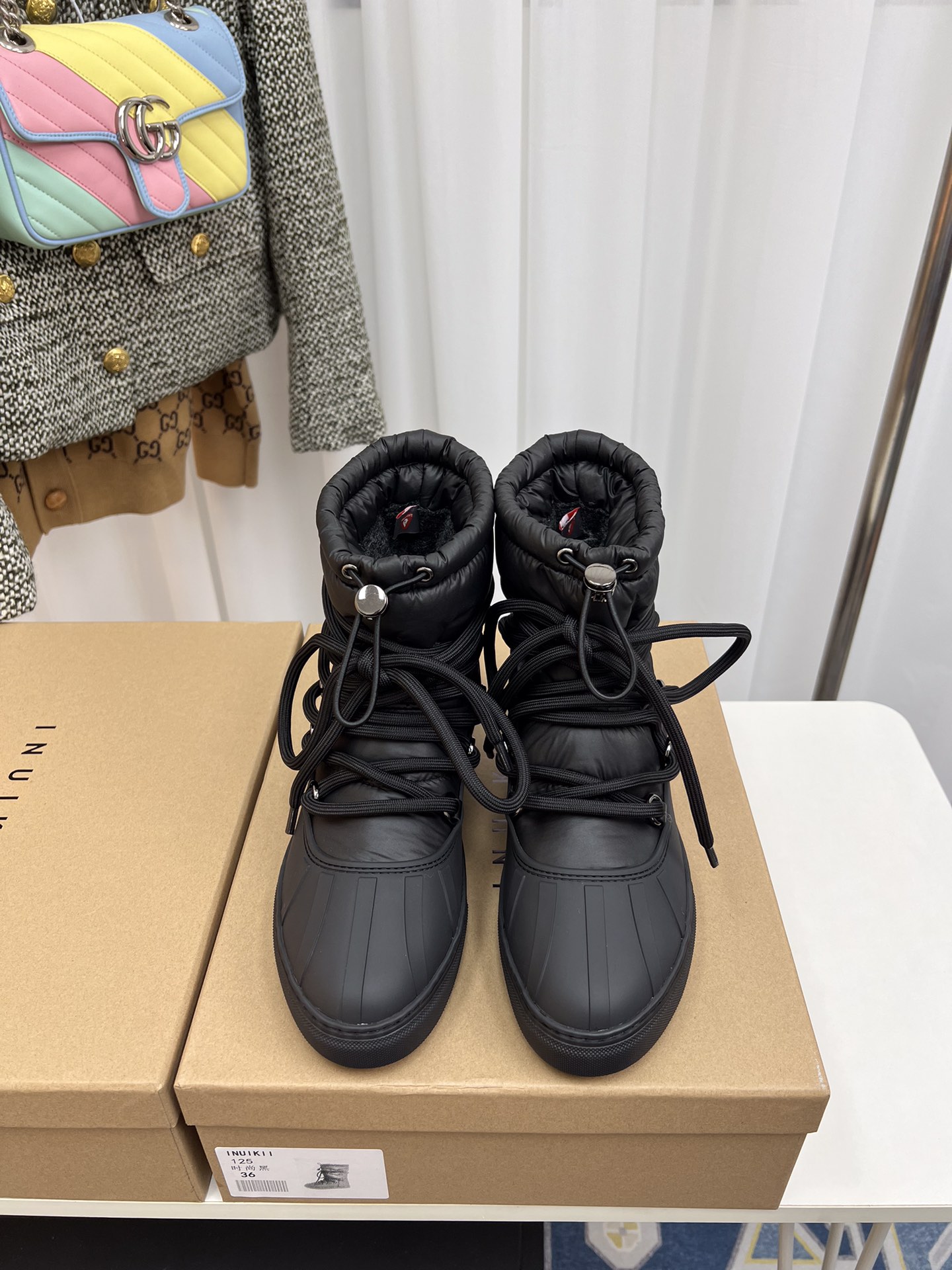 INUIKLL2023 High-End Snow Boots with Waterproof Feathers and Rubber Sole - 图片 1