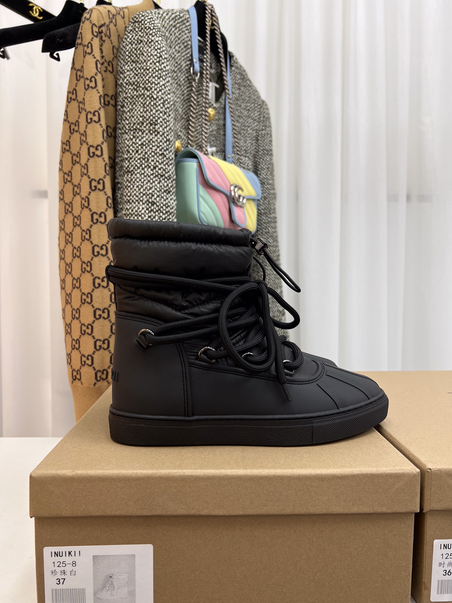 INUIKLL2023 High-End Snow Boots with Waterproof Feathers and Rubber Sole - 图片 4