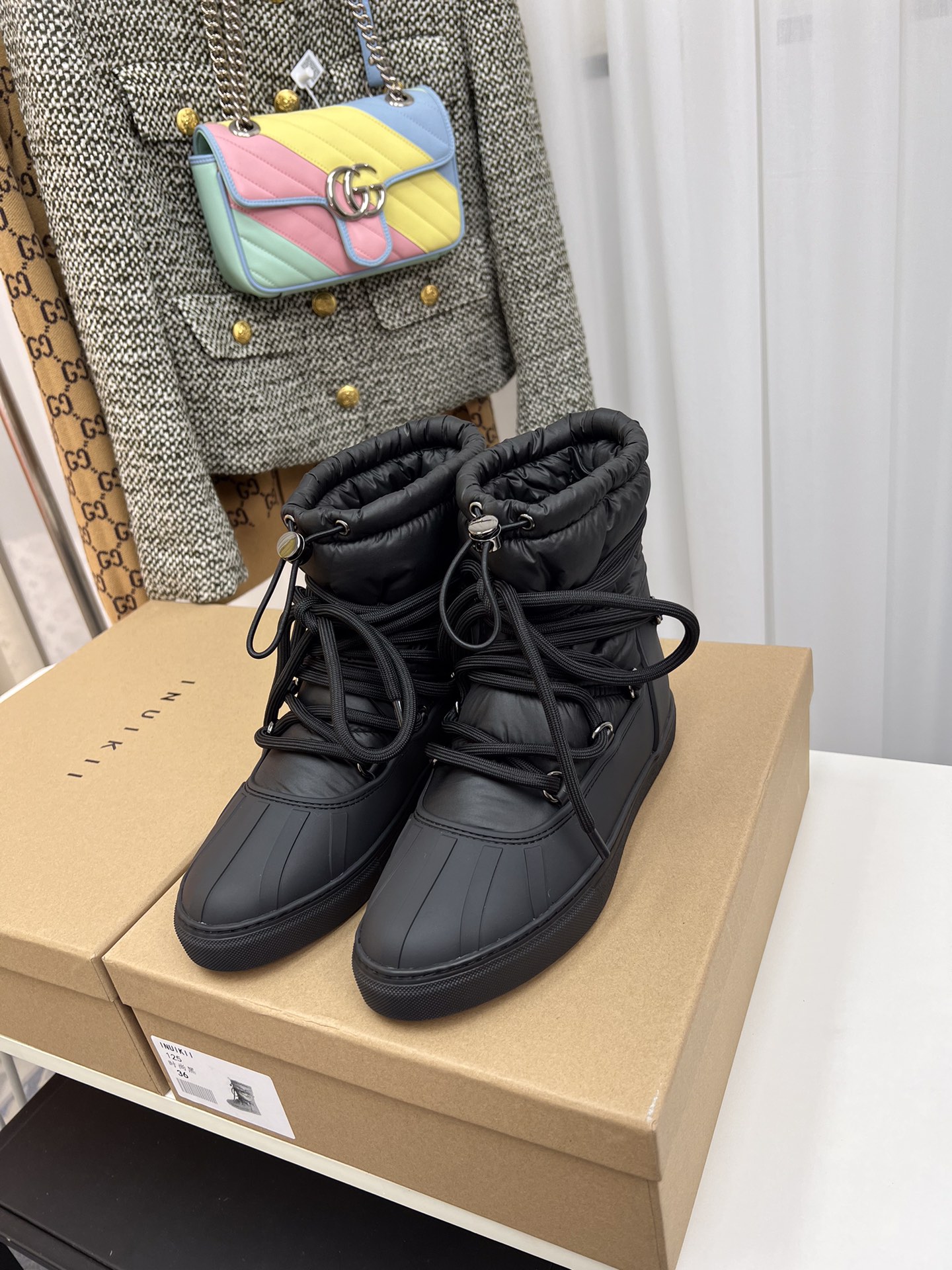 INUIKLL2023 High-End Snow Boots with Waterproof Feathers and Rubber Sole - 图片 2