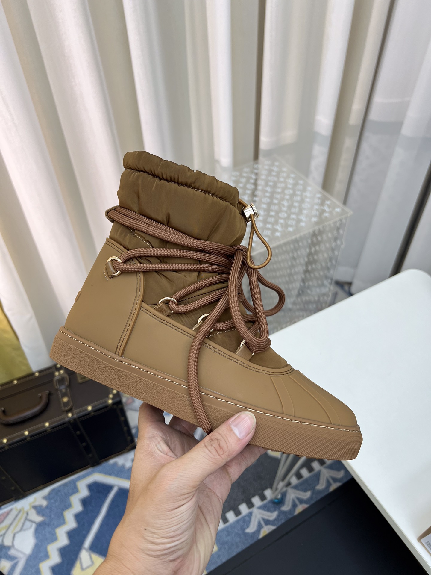 INUIKLL2023 Snow Boots: High-End Waterproof Feathers, Durable Rubber Sole, 40 Coders. - 图片 5