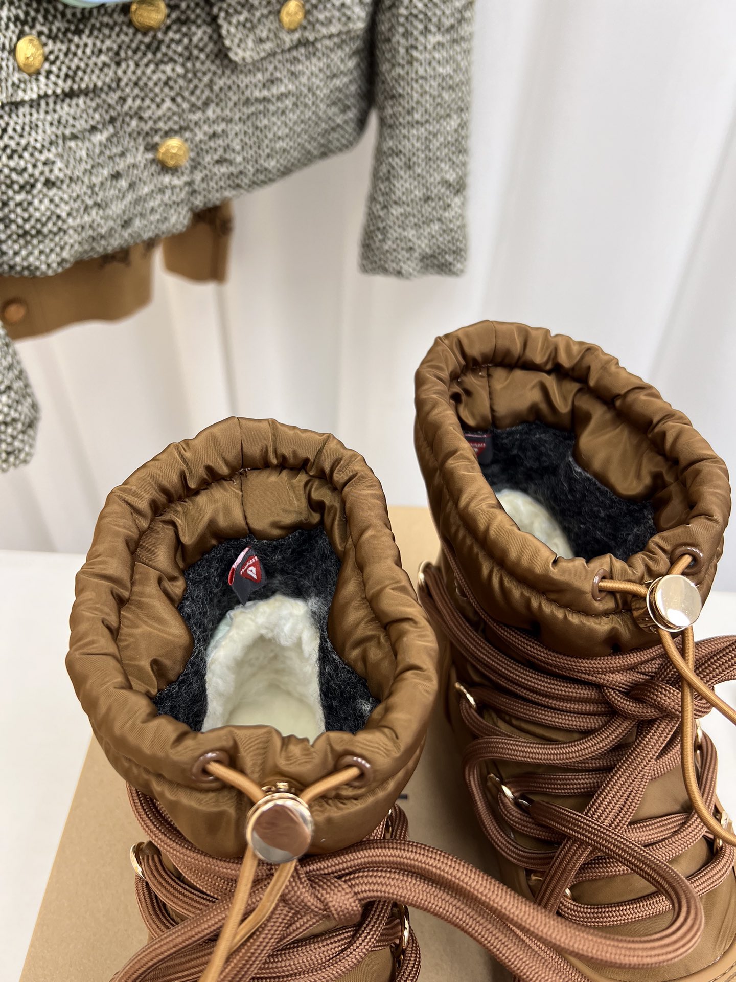 INUIKLL2023 Snow Boots: High-End Waterproof Feathers, Durable Rubber Sole, 40 Coders. - 图片 6