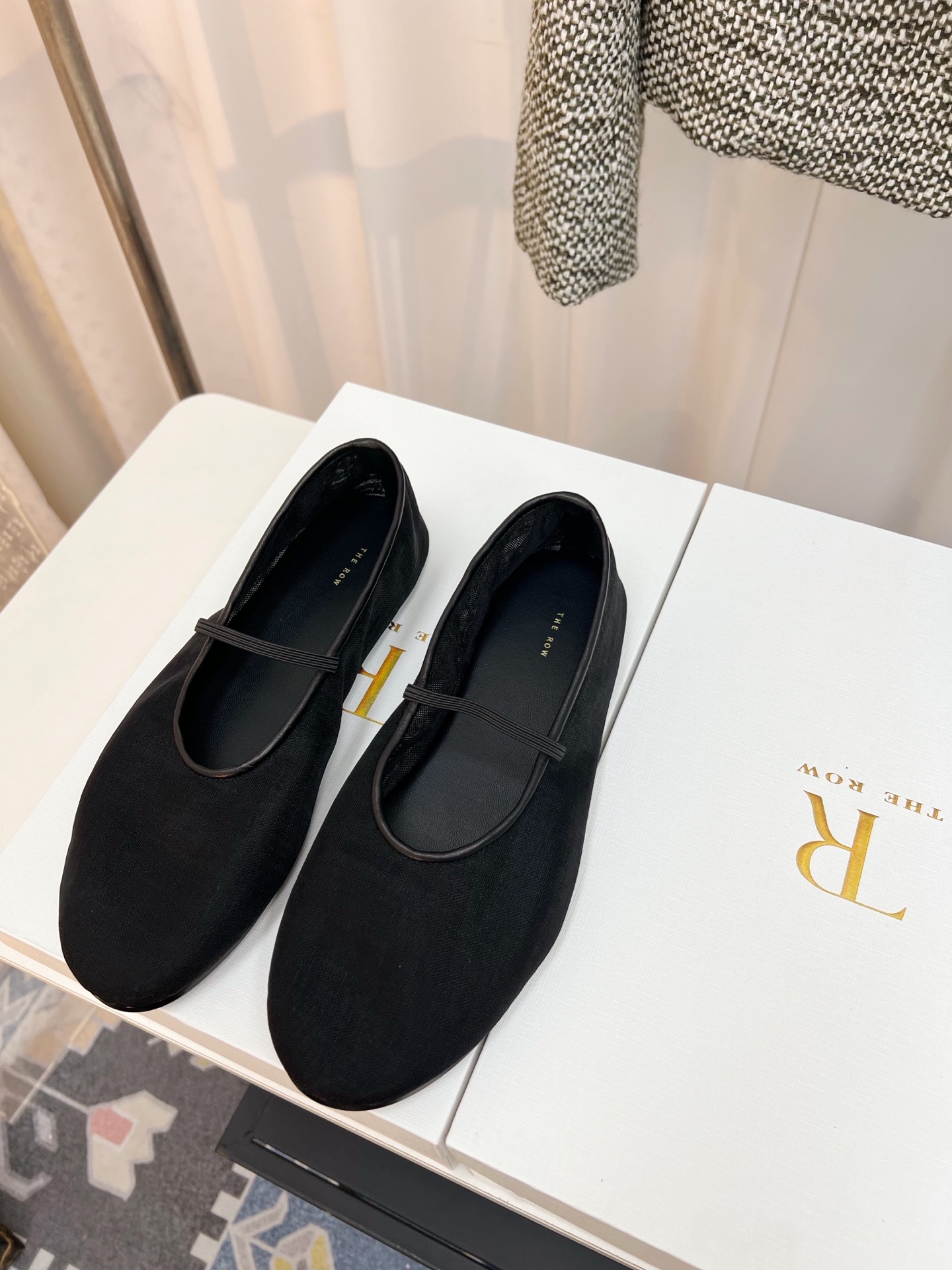 New French-Style Gauze Flat Shoes with Sheepskin Insoles and Dropping Glue Soles - 图片 2