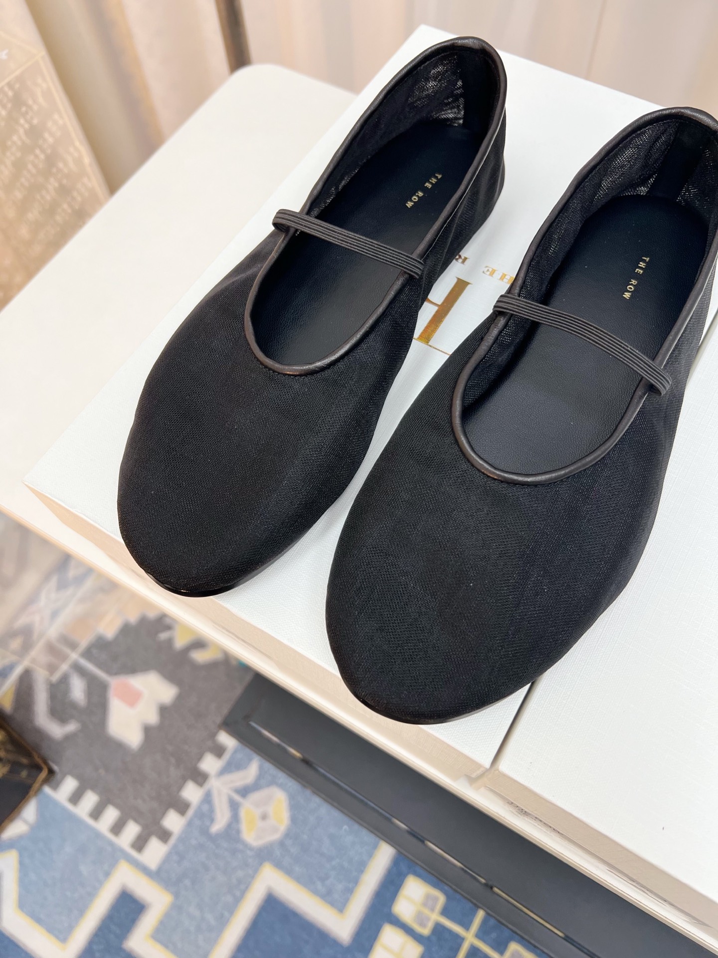 New French-Style Gauze Flat Shoes with Sheepskin Insoles and Dropping Glue Soles - 图片 4