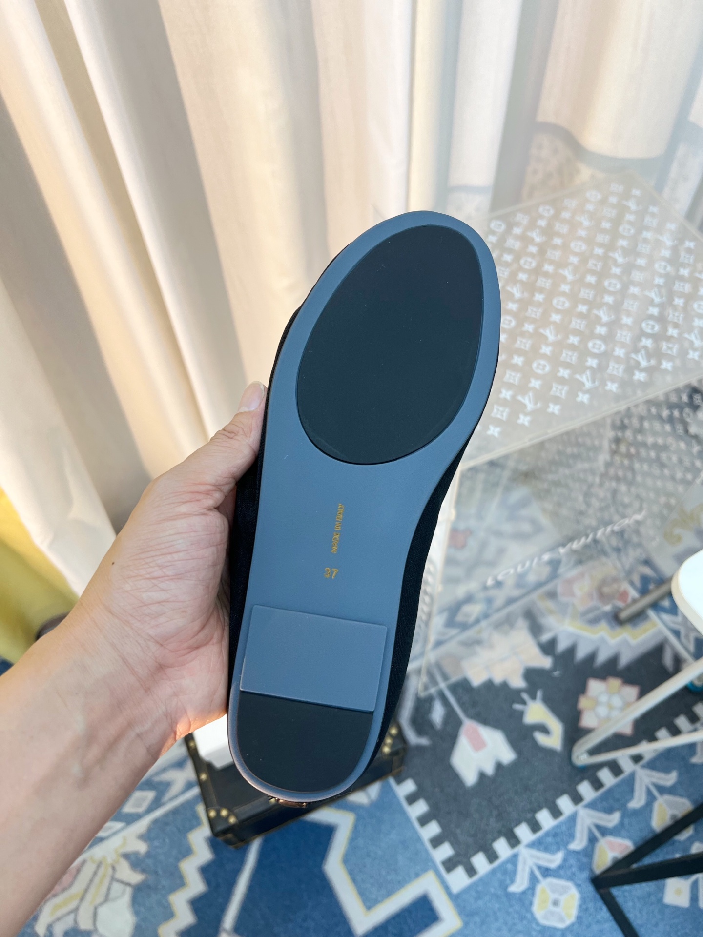 New French-Style Gauze Flat Shoes with Sheepskin Insoles and Dropping Glue Soles - 图片 7