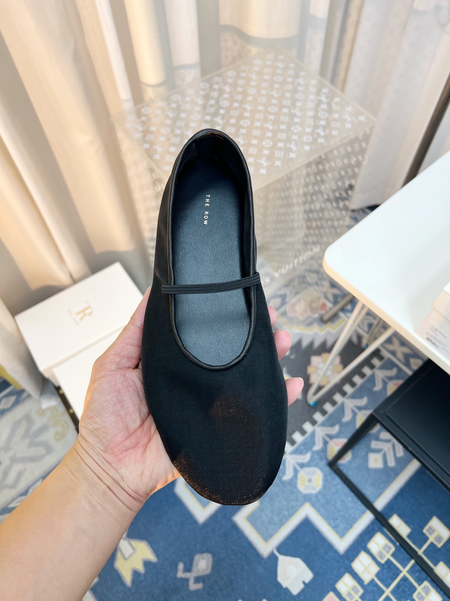 New French-Style Gauze Flat Shoes with Sheepskin Insoles and Dropping Glue Soles - 图片 5