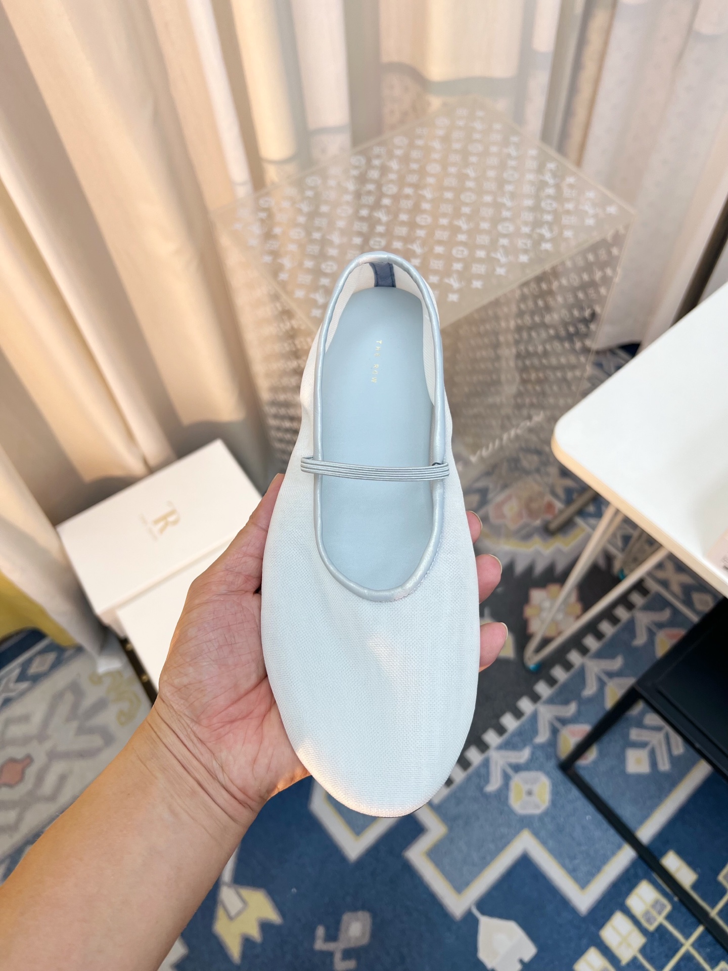 New French-Style Gauze Flat Shoes with Ventilation and Sheepskin Insoles – P425 Summary - 图片 9