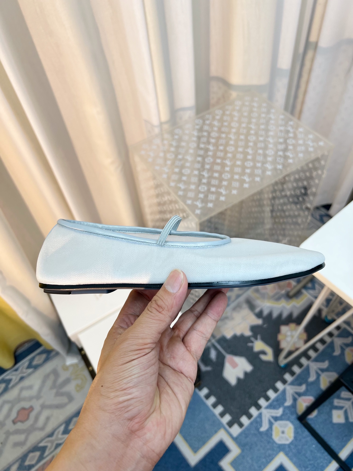 New French-Style Gauze Flat Shoes with Ventilation and Sheepskin Insoles – P425 Summary - 图片 7