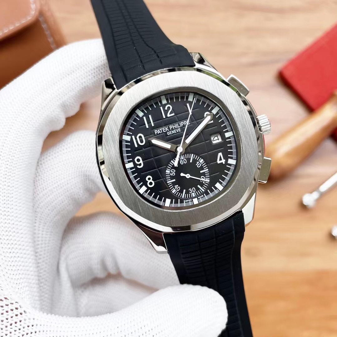 NO:726600,Patek Philippe's new chronograph grenade (Chronograph Aquanaut) 5968A top imported rubber strap. The rubber strap of the summer grenade is very comfortable to wear and not afraid of sweat. It is worth having the calendar function. The newly upgraded dial highlights the chocolate feeling. Direct 41mm fully automatic mechanical movement. Top imported rubber strap. The rubber strap of the summer grenade is very comfortable to wear. It is not afraid of sweat. It is worth having.,patek philippe19860909百达翡丽 新款计时手雷（计时Aquanaut）5968A顶级进口橡胶表带 夏季手雷的橡胶表带佩戴很舒适 不怕汗水 值得拥有日历功能 新升级表盘巧克力感图突显 直接41mm 全自动机械机芯 顶级进口橡胶表带 夏季手雷的橡胶表带佩戴很舒适 不怕汗水 值得拥有,,patek philippe,Watch