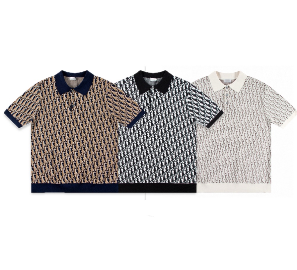 “Stylish Dior 24 Shirt with Long Bouquets and Short Sleeves in Various Sizes” - 图片 8