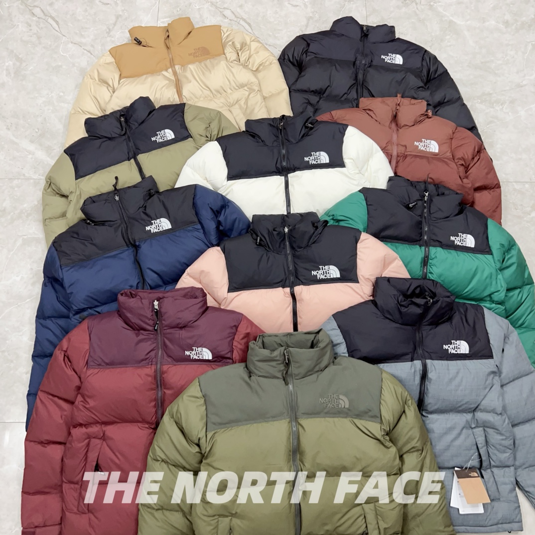 The North Face Kleding Bontmantel Zwart Bruin Bourgondië Donkergroen Groen Grijs Matcha groen Roze Rood Wit Borduurwerk Wintercollectie