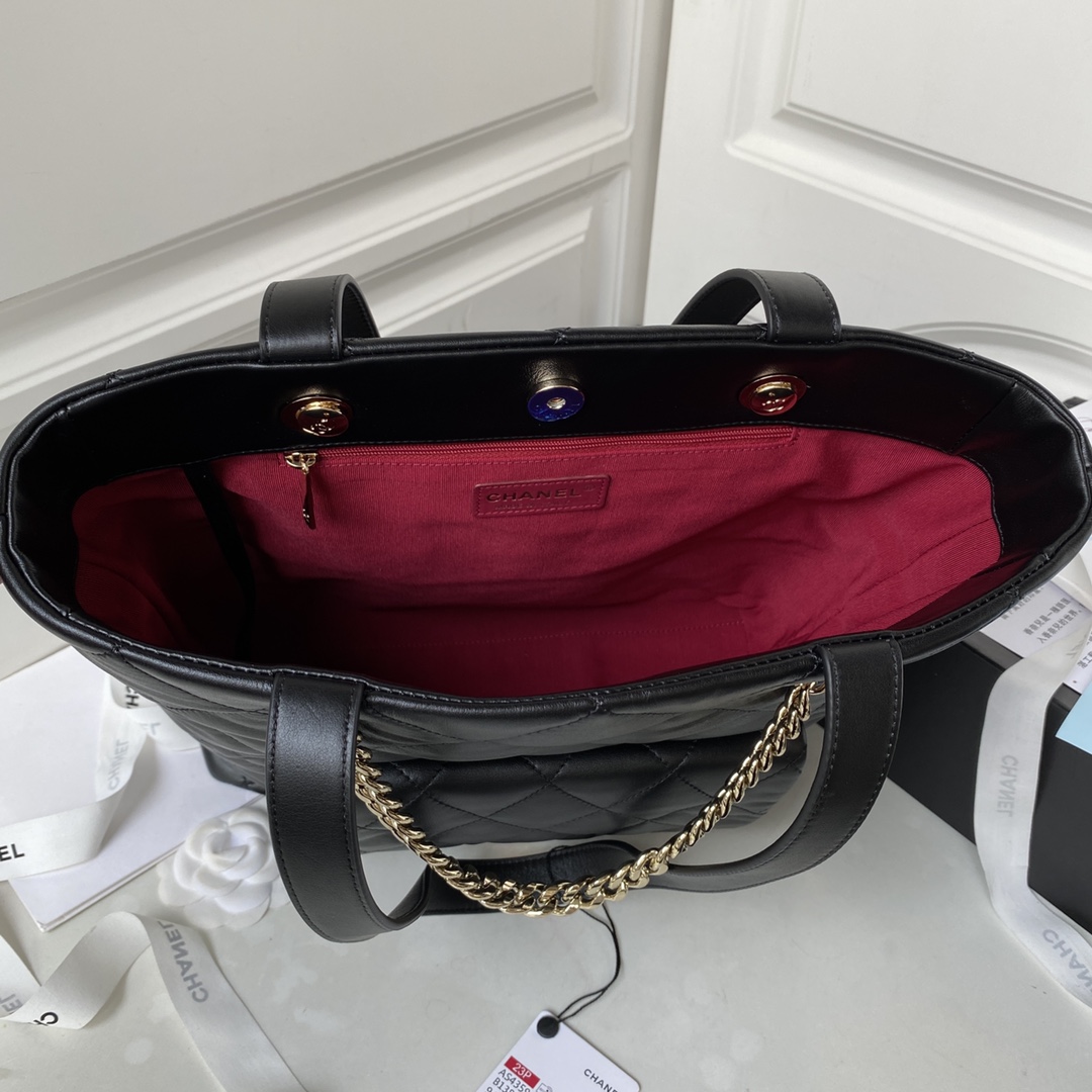 CHANEL 23P⚜️AS4359 ✨23BAG Tote 意大利🇮🇹一级【GR】小牛皮 前面附带小袋✅手感细腻软乎,经 7