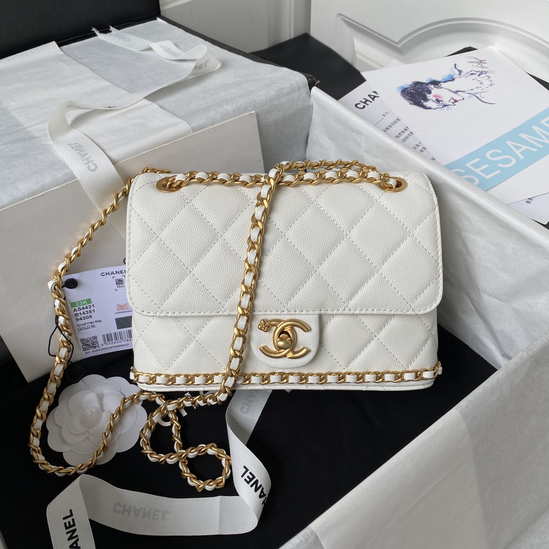 Chanel Classic Flap Bag Tassen Schoudertas Zwart Koeienhuid Fashion Kettingen