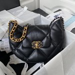 Chanel 19 Crossbody & Shoulder Bags Designer High Replica
 Black Gold Red Silver Cotton Lambskin Sheepskin Chains