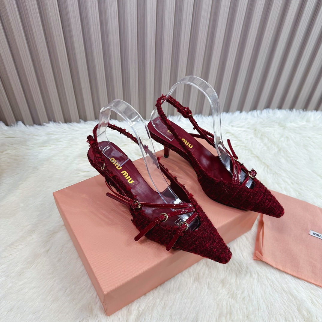 Miu Miu Women's Pointed-Toe Slingback Heels with Delicate Embellishments 3 i1735388480 1155 1