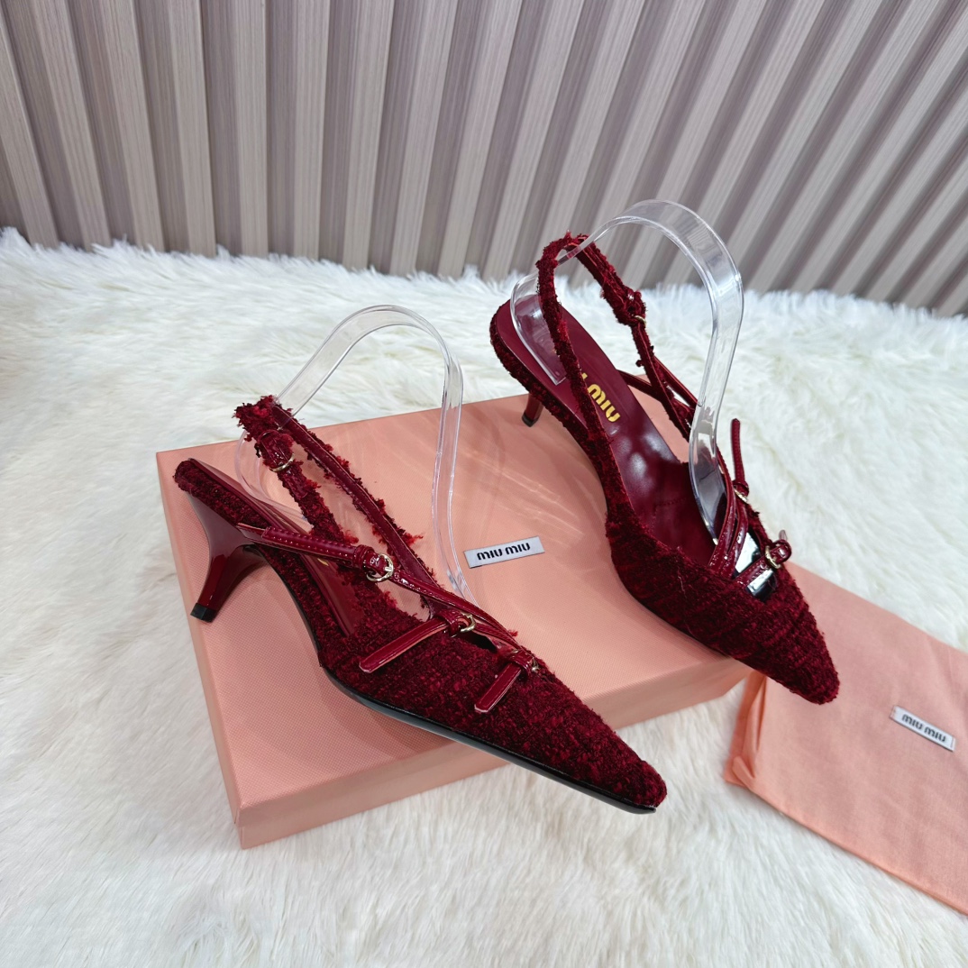 Miu Miu Women's Pointed-Toe Slingback Heels with Delicate Embellishments 5 i1735388480 1317 4