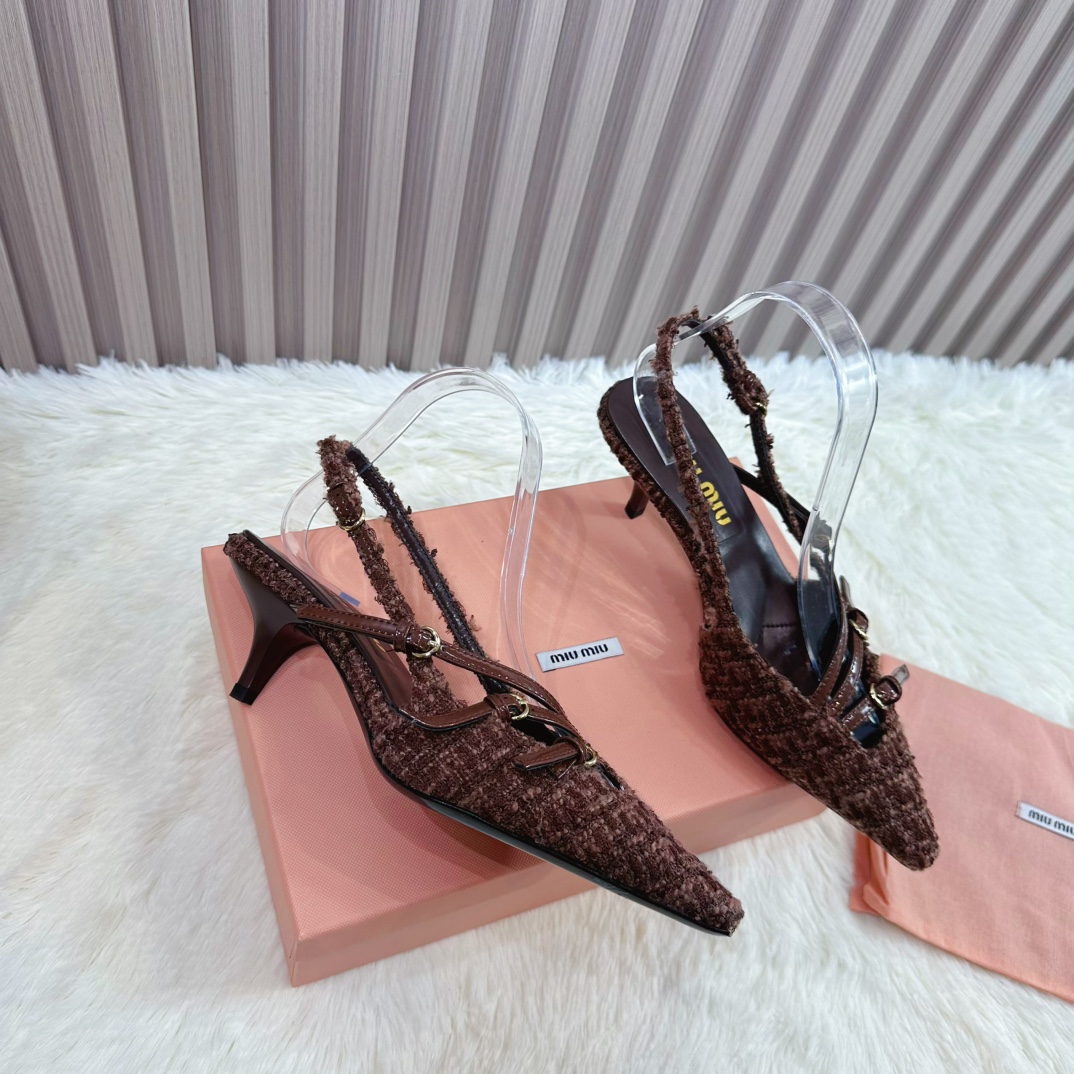 Miu Miu Women's Pointed Toe Slingback Kitten Heel Pumps - Elegant & Chic 5 i1735388505 3191 6