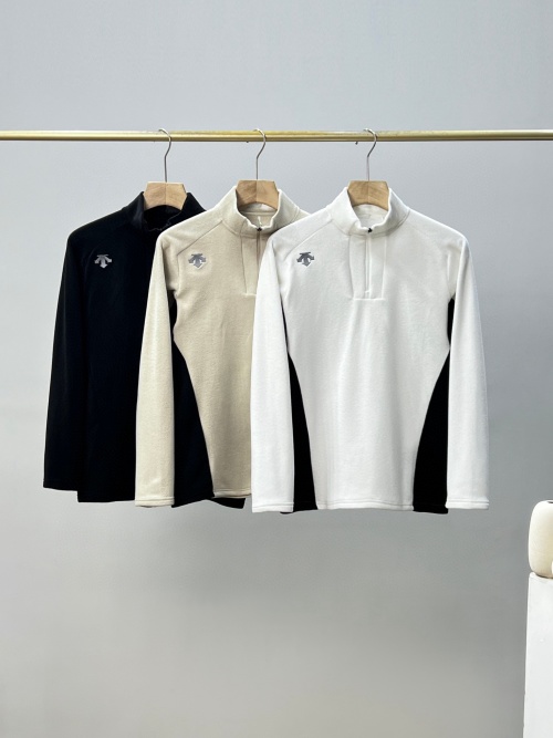 Descente Men's Fleece Pullover - Long Sleeve Knit Top for Winter 1 Descente Men's Fleece Pullover - Long Sleeve Knit Top for Winter