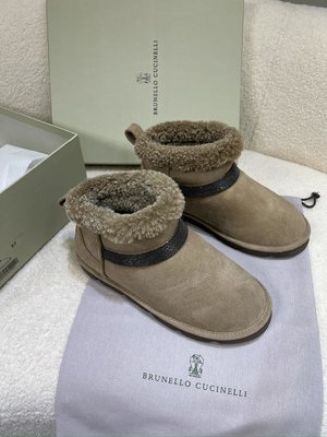 Brunello Cucinelli Snow Boots Lambswool Rubber Wool Winter Collection