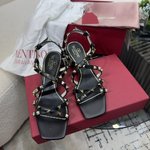 Valentino Shoes Sandals Calfskin Cowhide Genuine Leather Sheepskin Spring Collection