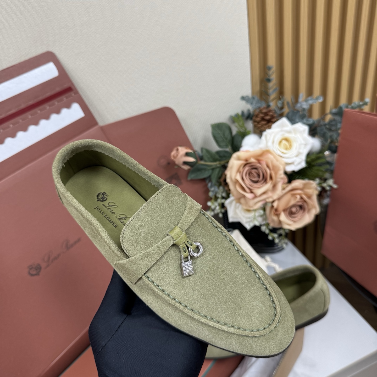 로로피아나 조안 스웨이드 로퍼 139658 썸네일 이미지