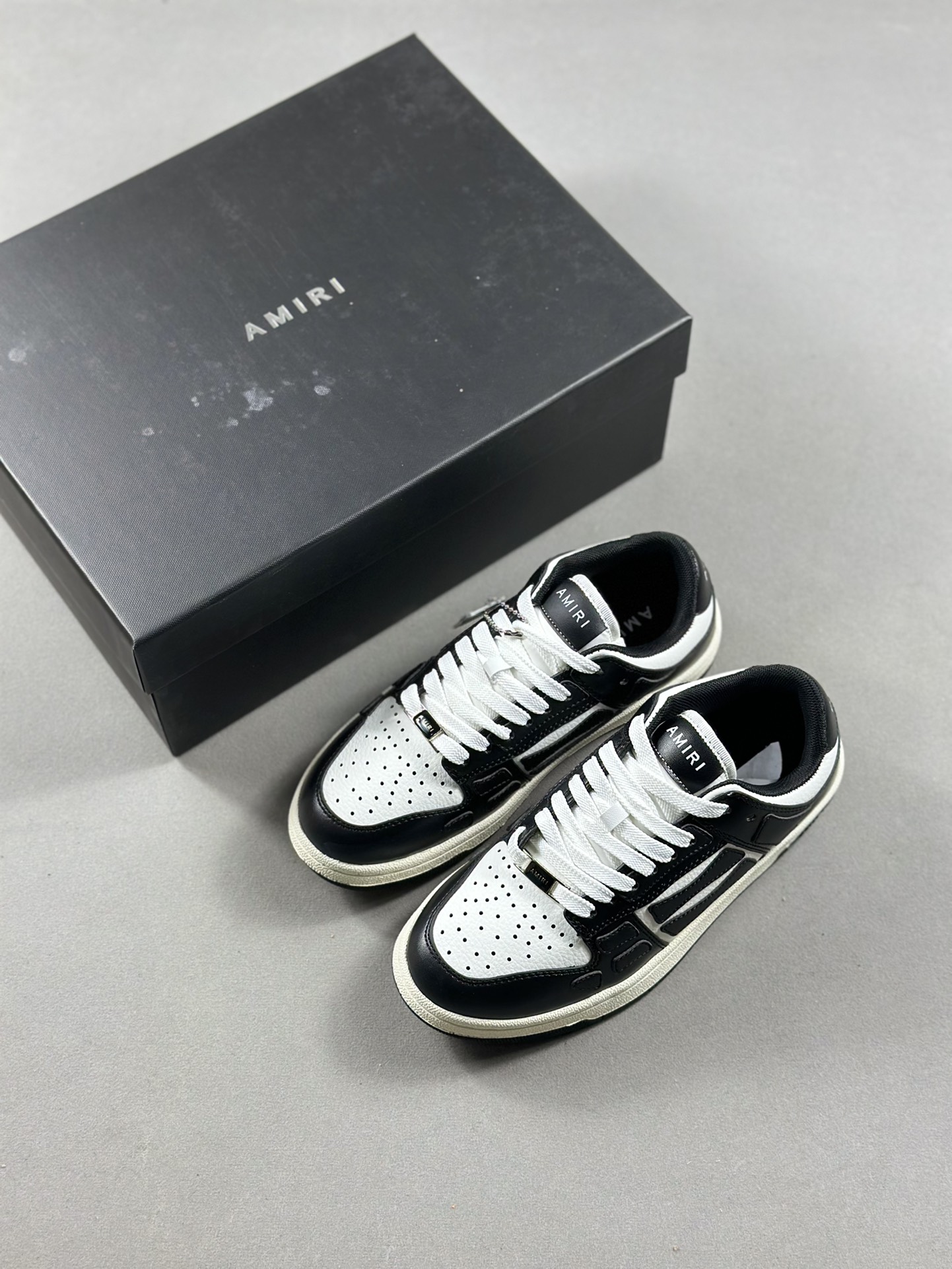 AMIRI Skel Top Low Sneakers Los Angeles Street King High Luxury Emil Skeleton Low Top Sneakers