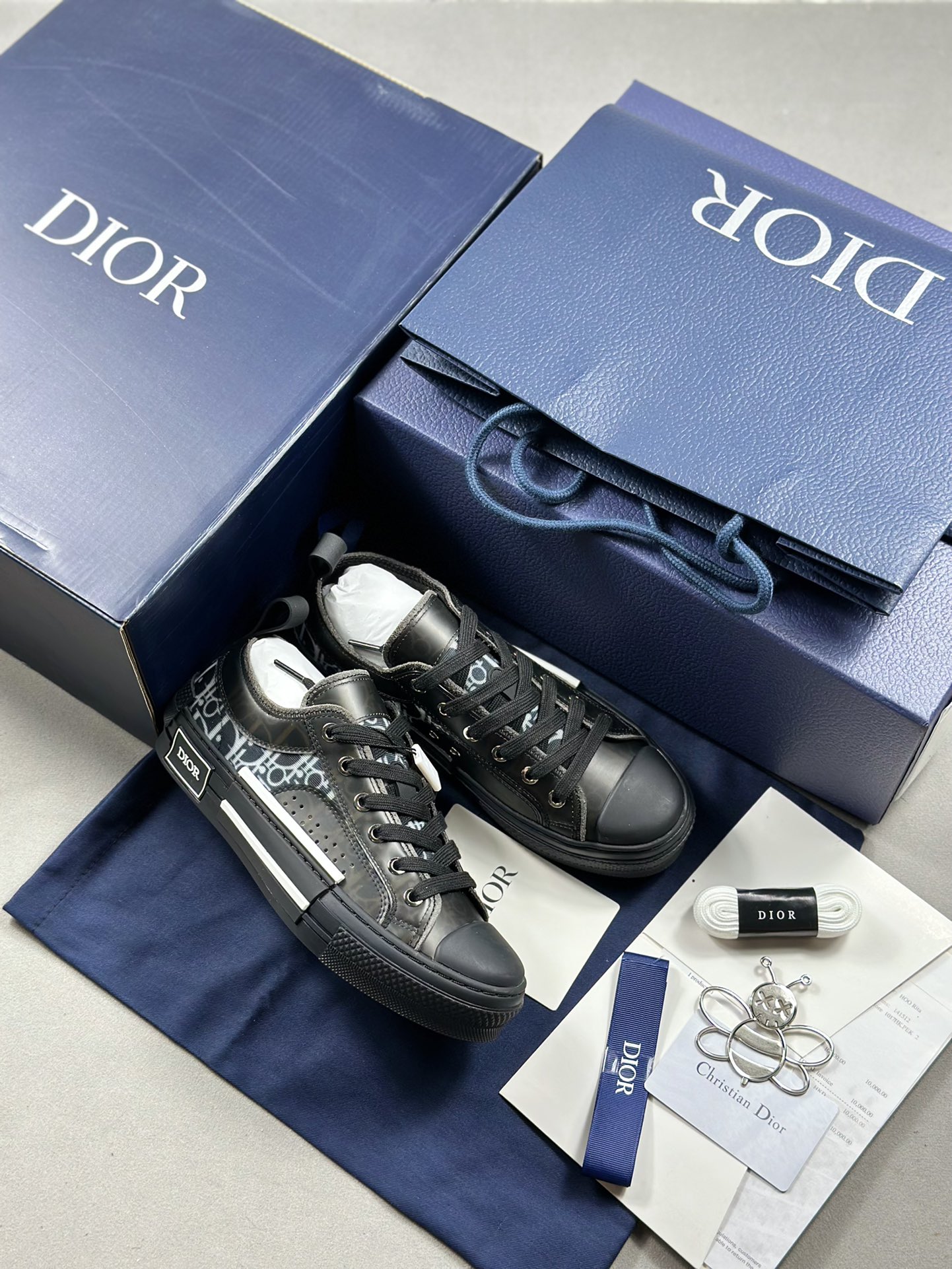 360 （全新版本） Dior B23 Oblique High Top Sneakers