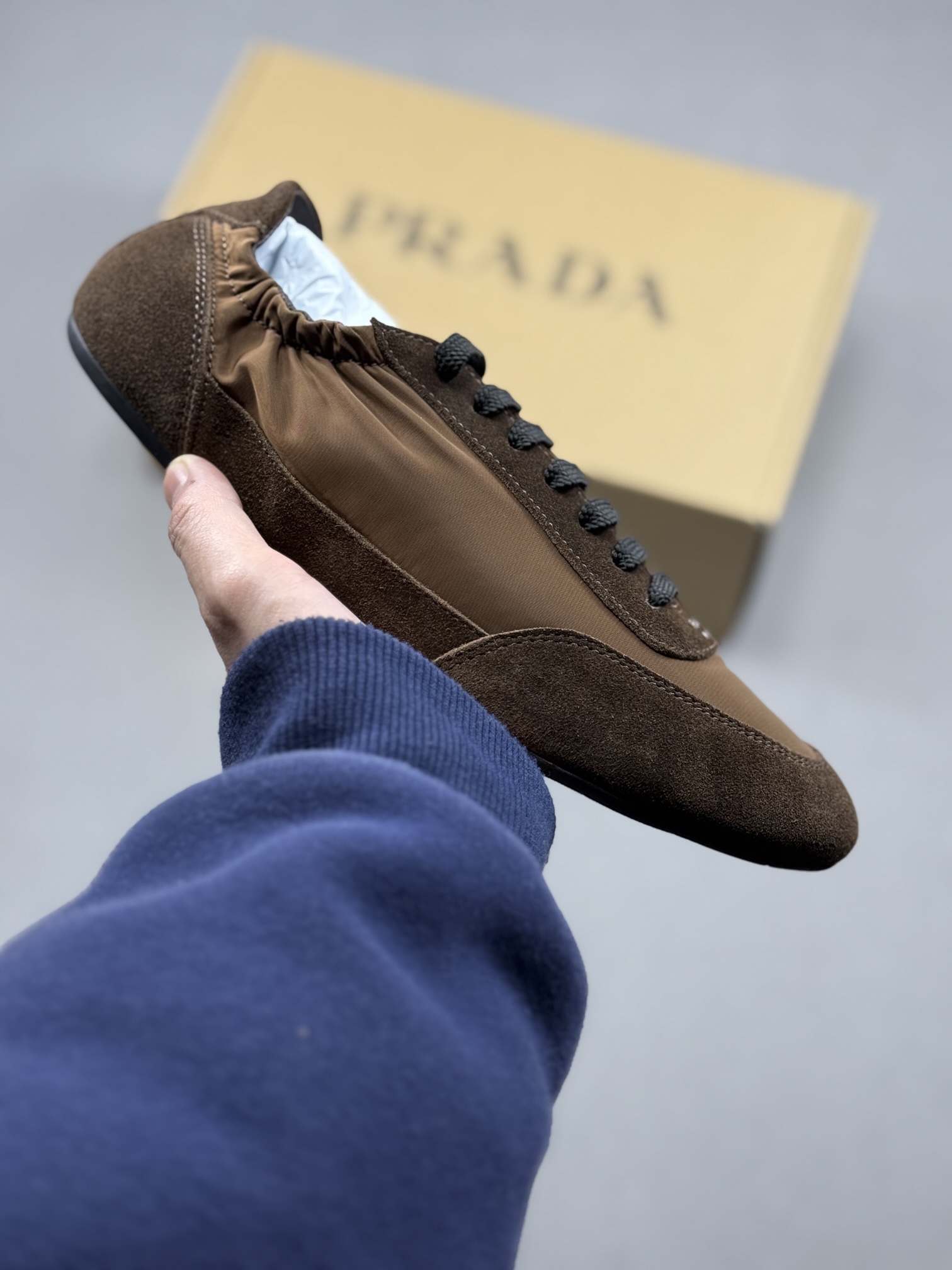 Prada 普拉达早春夏秀款薄底德训鞋 2025ss秀款出境率最高的单品