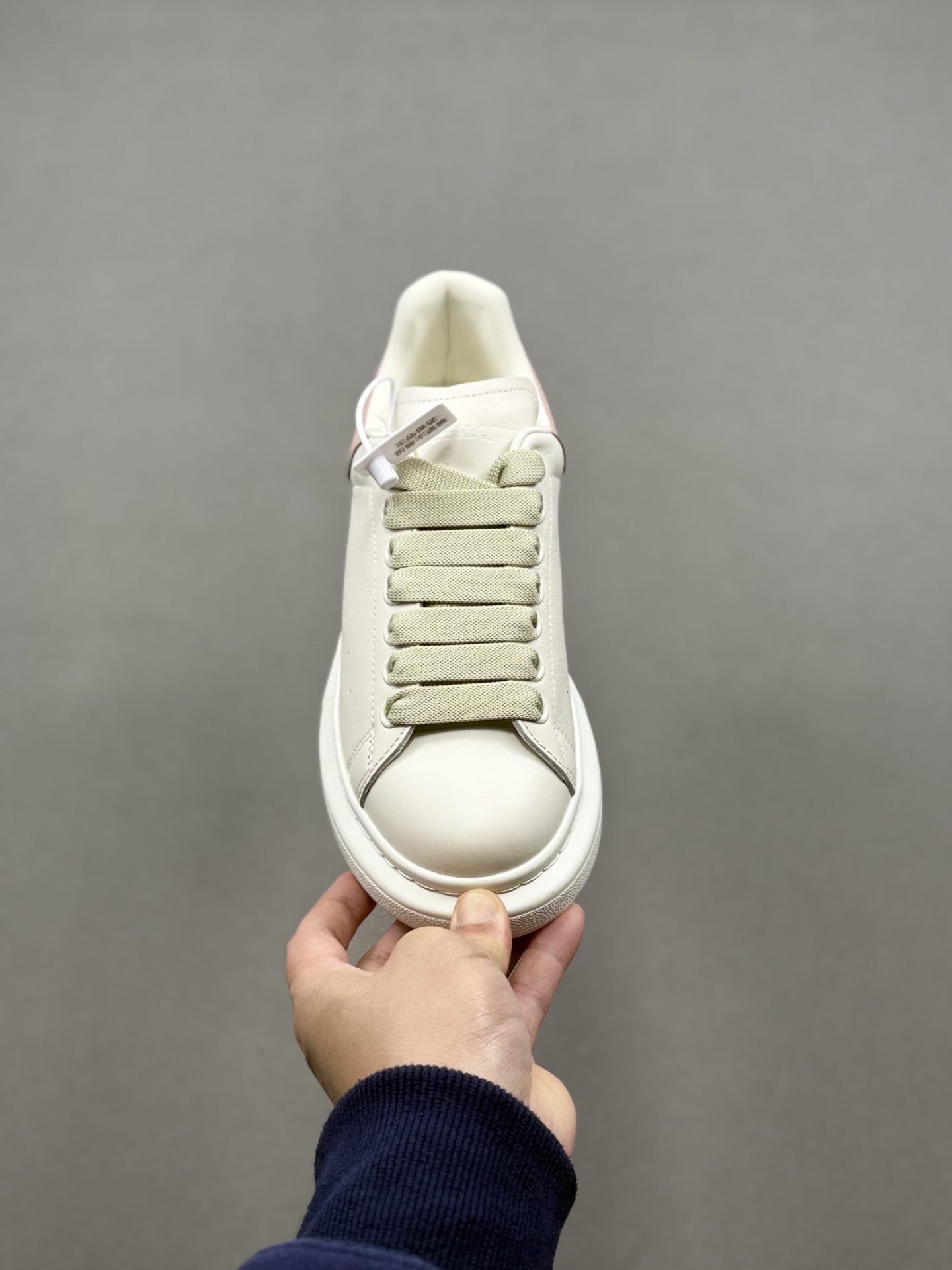 350 麦昆Alexander McQueen Oversized Sneakers 低帮时装厚底休闲运动小白板鞋