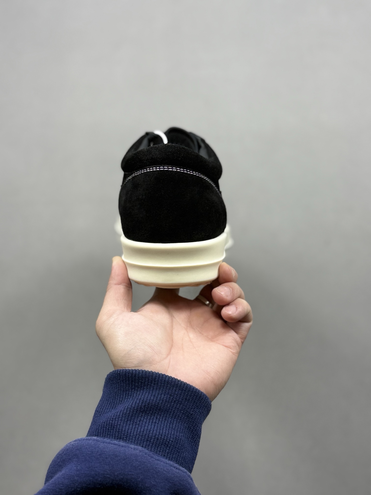 500 RO欧文斯Rickowens 主线 经典西瓜头款式“RO低帮黑白进口原料牛皮