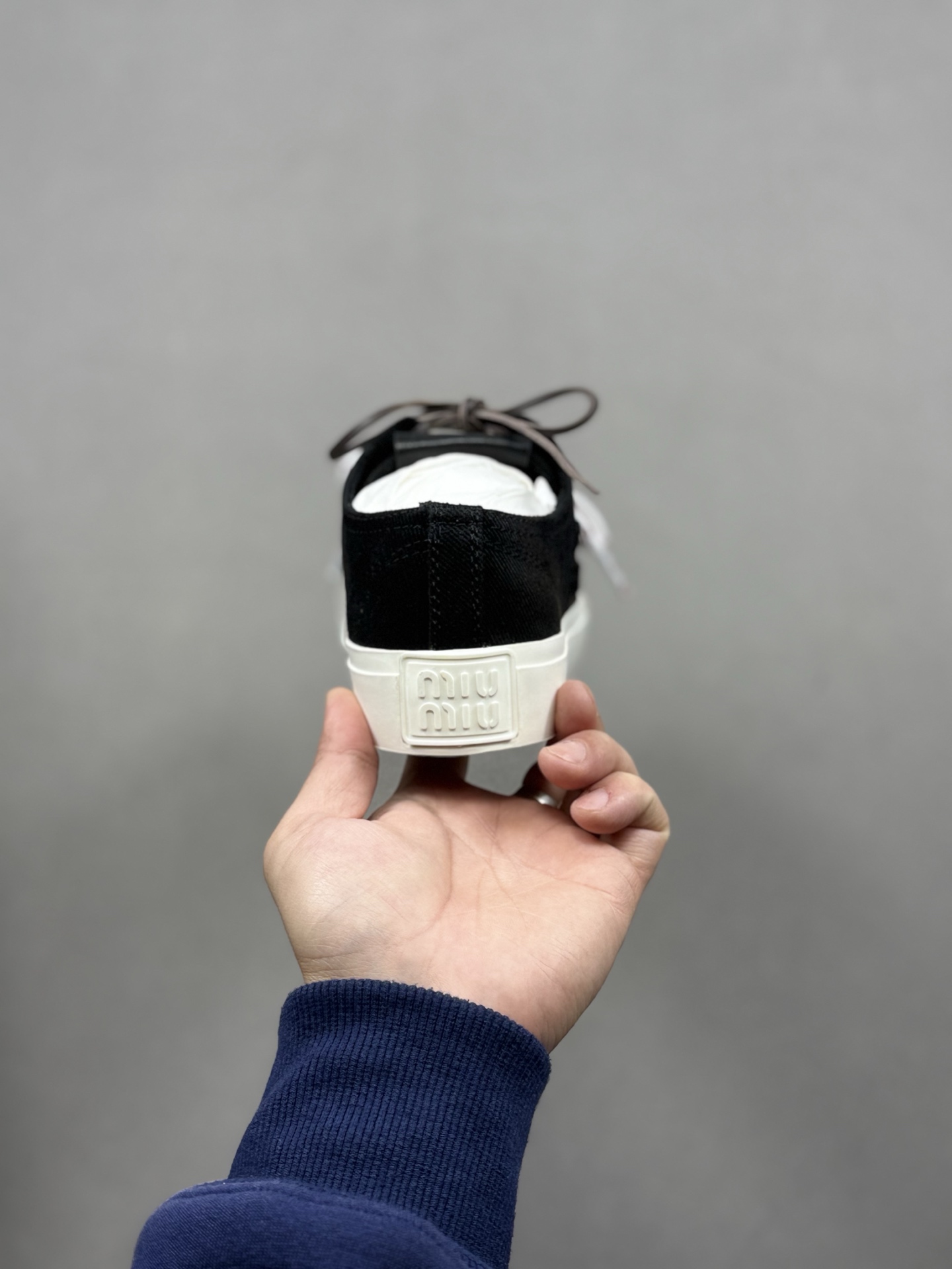 350 MiuMiu 缪缪 最新款 水洗 丹宁 牛仔布 帆布鞋 厚底 休闲 运动鞋